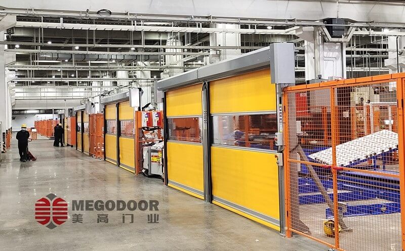 美高铝合金快速卷帘门赋能宁波吉利汽车4.0智能工厂插图1