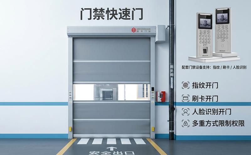 扬州门禁快速门：将门禁系统与快速门结合，实现人员权限管理与智能通行控制插图